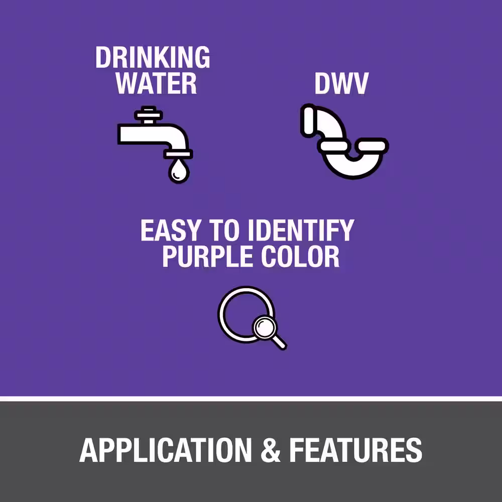 Oatey 32 oz. Purple CPVC and PVC Primer