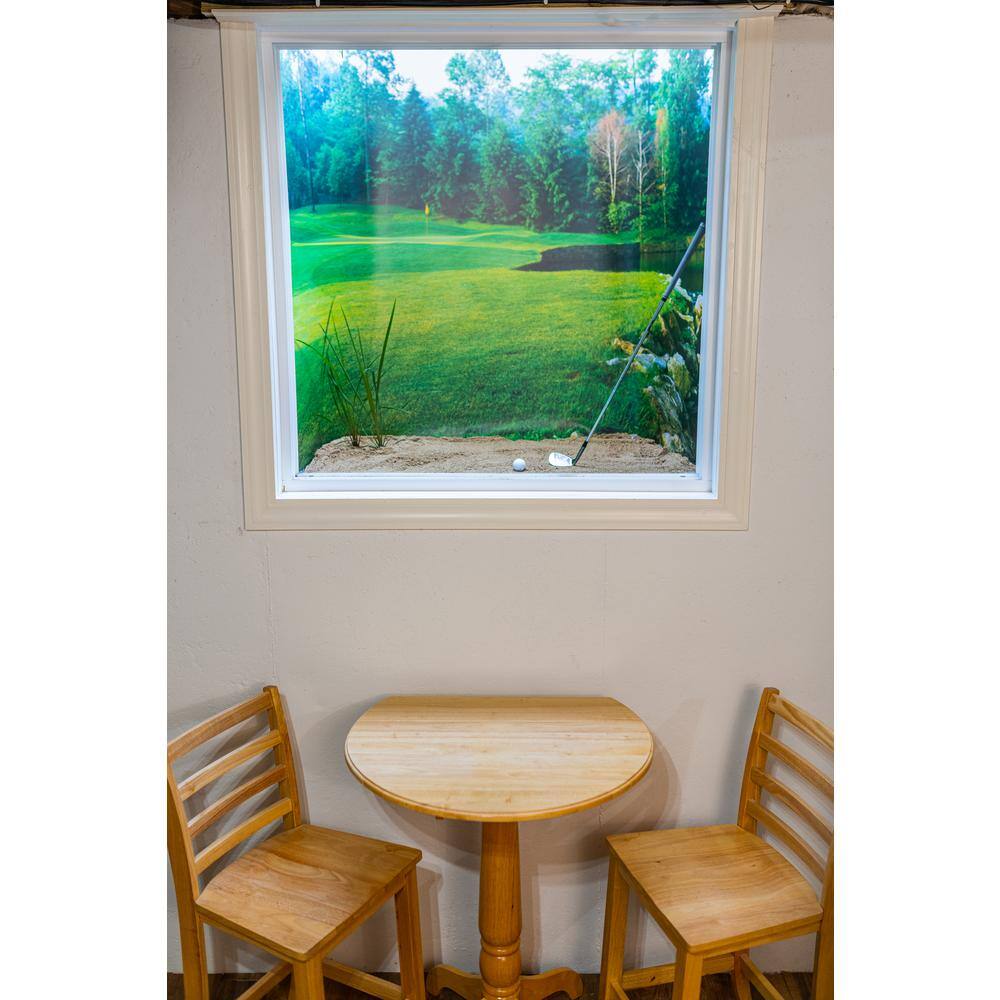 Biggies Sunrise View - Weather Proof Scene for Window Wells or Wall Mural - 100 in. x 60 in.