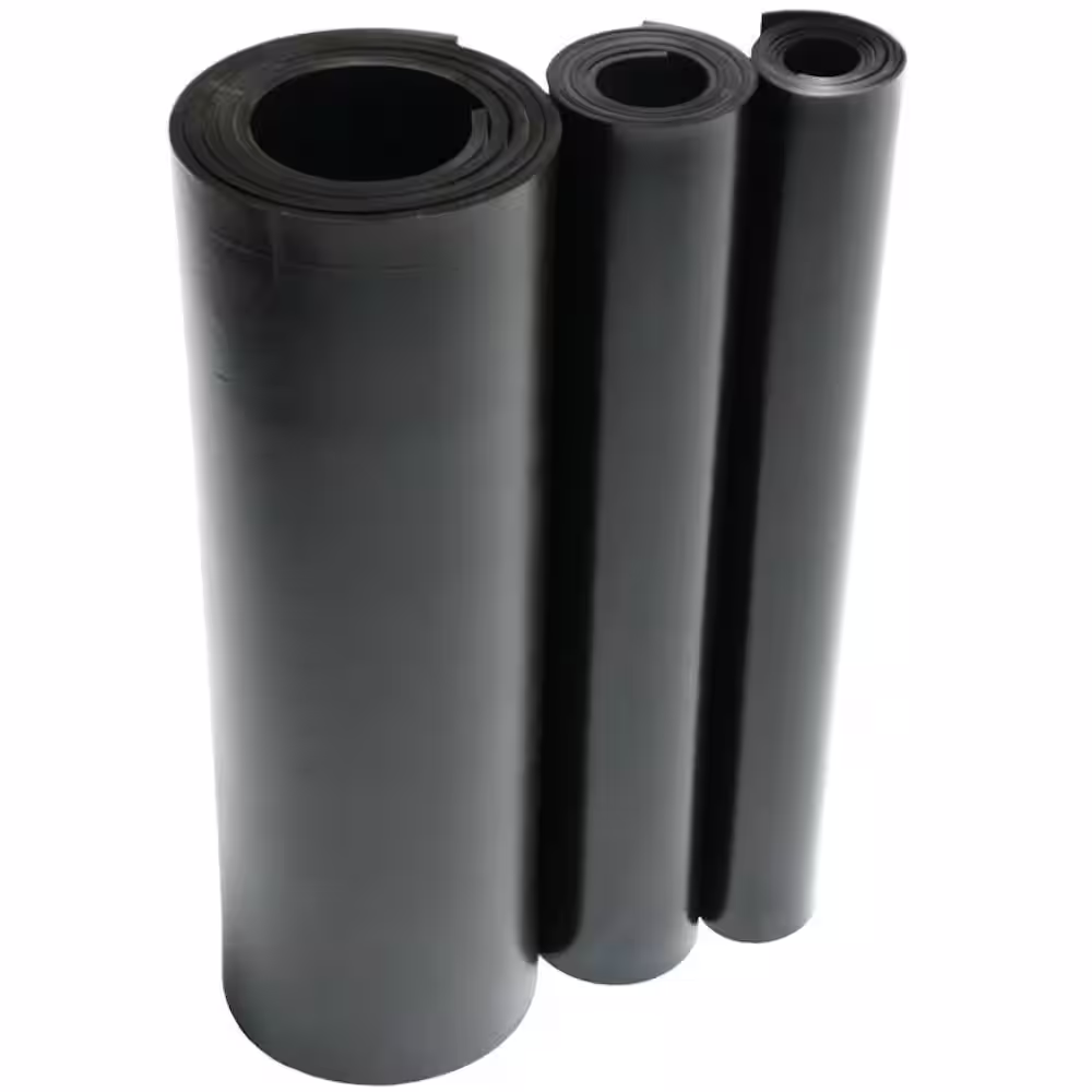 Rubber-Cal EPDM 1/8 in. x 36 in. x 264 in. Commercial Grade 60A Rubber Sheet - Black