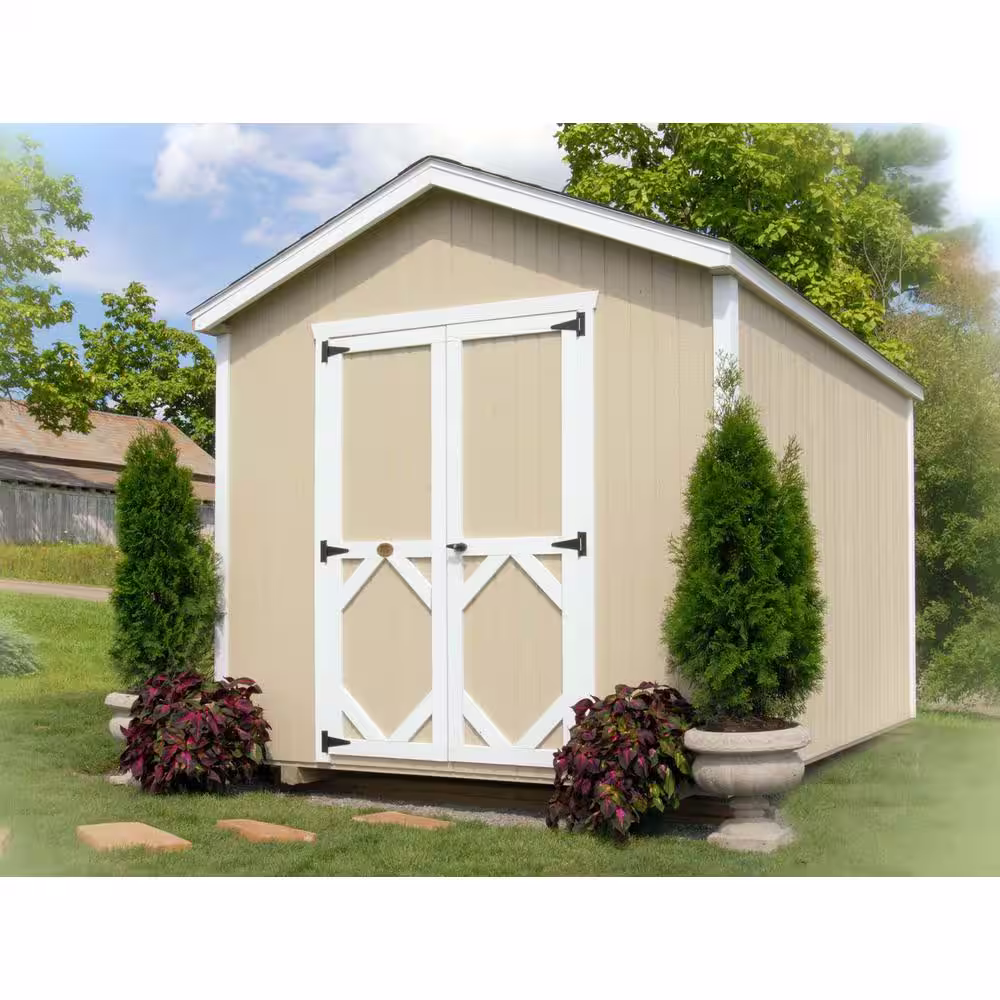 LITTLE COTTAGE CO. Classic Gable 10 ft. W x 16 ft. D Wood Shed Precut Kit without Floor (160 sq. ft.)