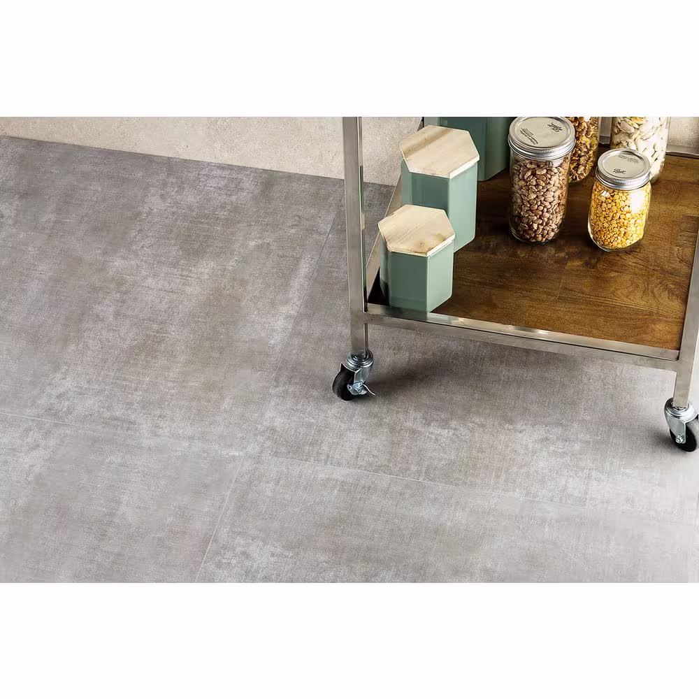 Ivy Hill Tile Essential Cement Gray 24 in. x 24 in. Matte Porcelain Floor and Wall Tile (15.49 sq.ft. / case)