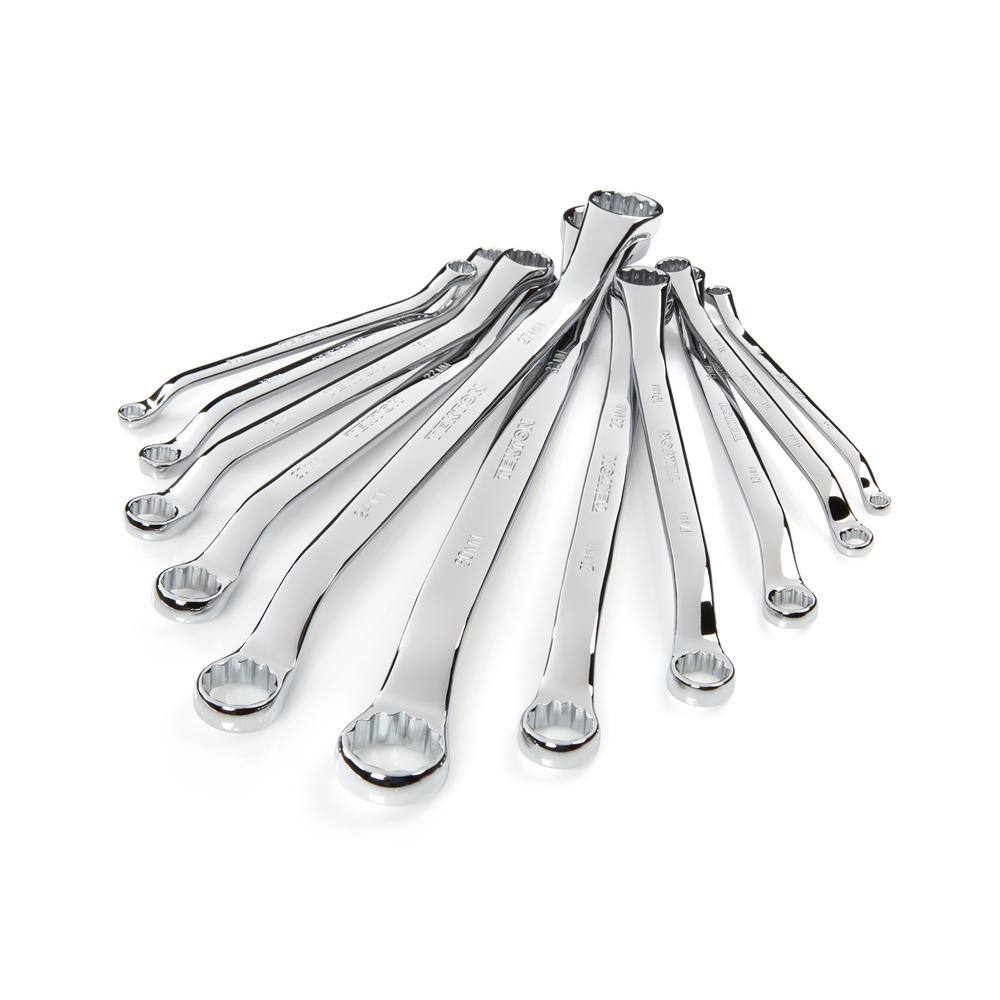 TEKTON 45-Degree Offset Box End Wrench Set, 11-Piece (6-32 mm) - Pouch