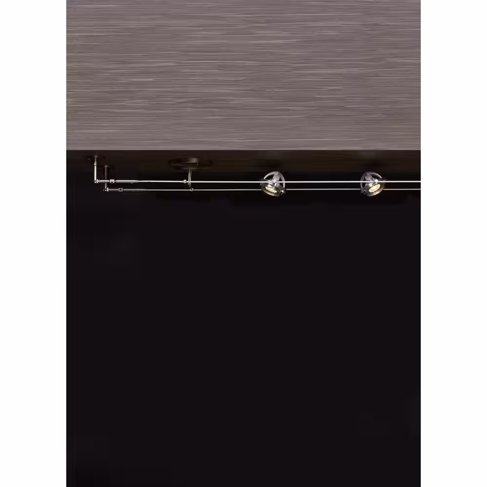 Generation Lighting K-Hello Satin Aluminum Kable Lite Track System Pivoting Head for 3.5 in. W Cable Installation, Includes Egg Crate Louver