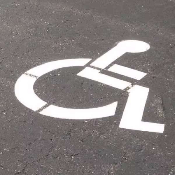 Stencil Ease 42 in. One Part Handicap Stencil