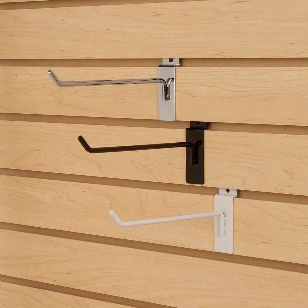 Econoco 2 in. Black Deluxe Hook for Slatwall (Pack of 96)