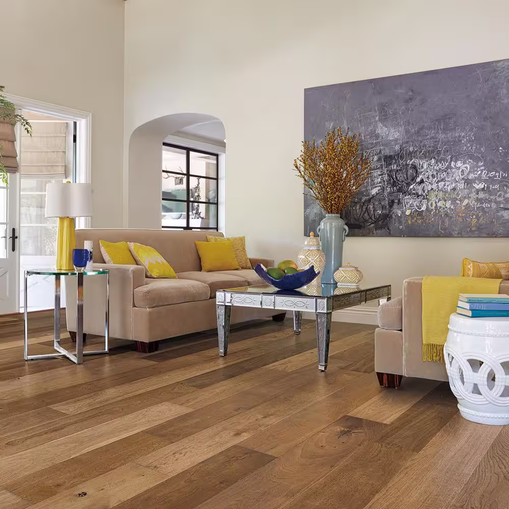Malibu Wide Plank Vanderbilt French Oak 1/2 in. T x 7.5 in. W Water Resistant Wire Brush Engineered Hardwood Flooring (1289.2 sqft/pallet)