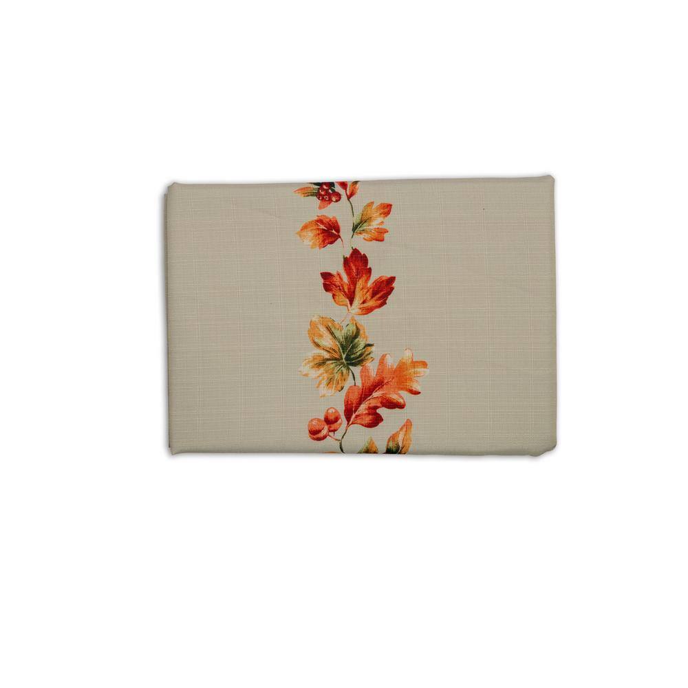None Sienna 60 in. x 102 in. 100% Polyester Beige Floral Tablecloth