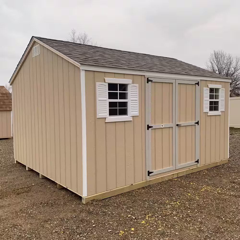 LITTLE COTTAGE CO. Value Workshop 12 ft. x 20 ft. Wood Shed Precut Kit