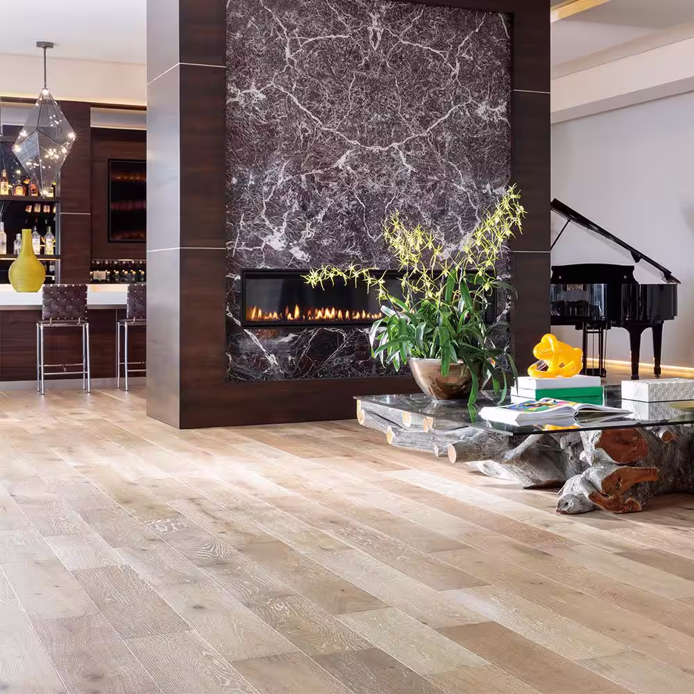 Malibu Wide Plank Delano French Oak 1/2 in. T x 7.5 in. W Water Resistant Wirebrushed Engineered Hardwood Flooring (1399.2 sq. ft./pallet)