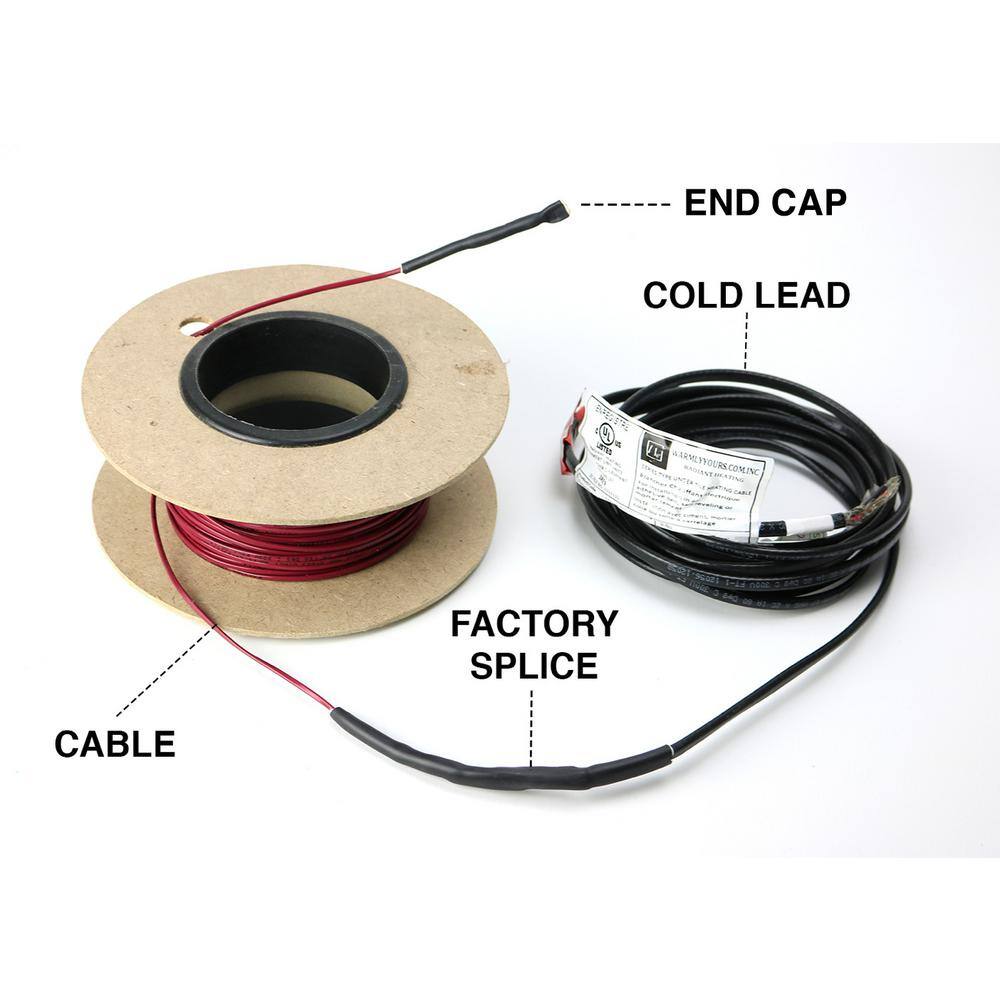 WarmlyYours TempZone 235 ft. Cable System with Touch Screen Thermostat (Covers 58.7 sq. ft.)