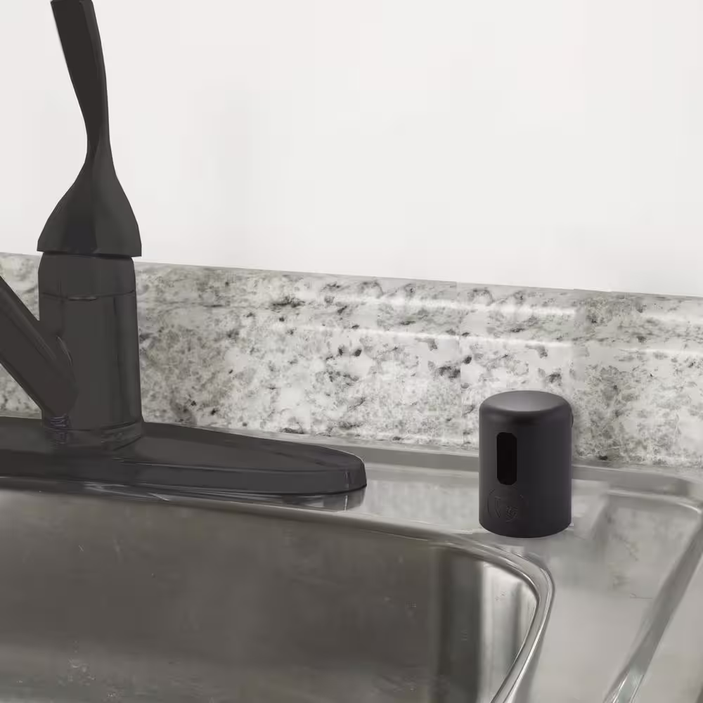 DANCO 1.75 in. O.D. Kitchen Air Gap Cap in Matte Black