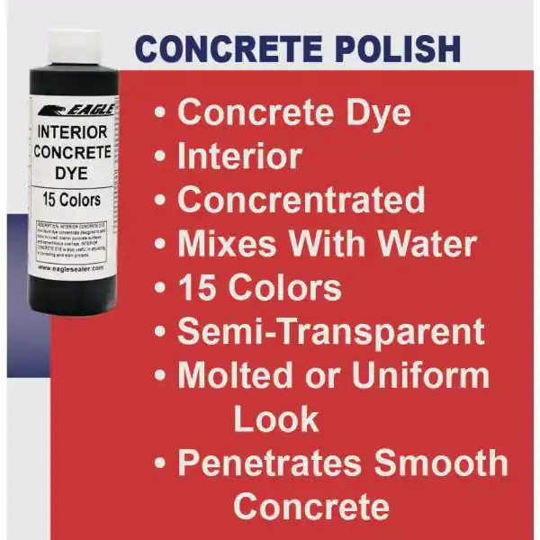Eagle 1 gal. Black Orchid Interior Concrete Dye Stain Makes with Water from 8 oz. Concentrate