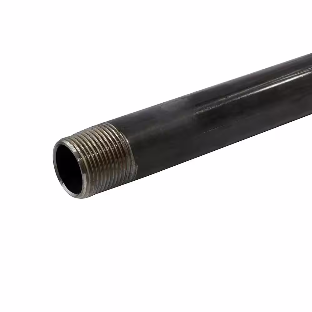 The Plumber's Choice 2 in. x 48 in. Black Steel Pipe