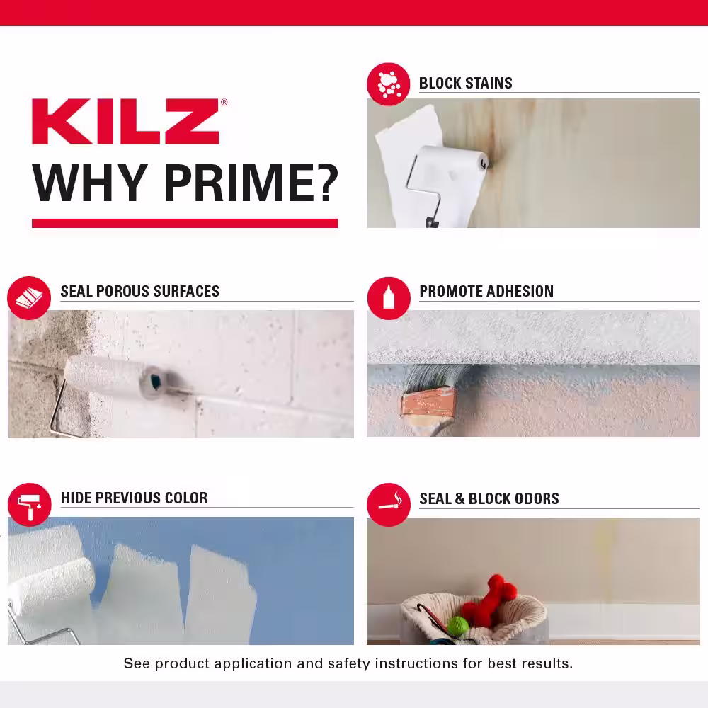 KILZ Original 13 oz. White Low-Odor Oil-Based Interior Primer Spray, Sealer, and Stain Blocker