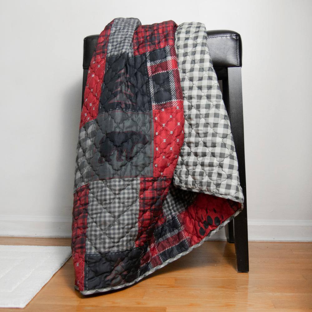 DONNA SHARP Red Forest Red Microfiber Throw