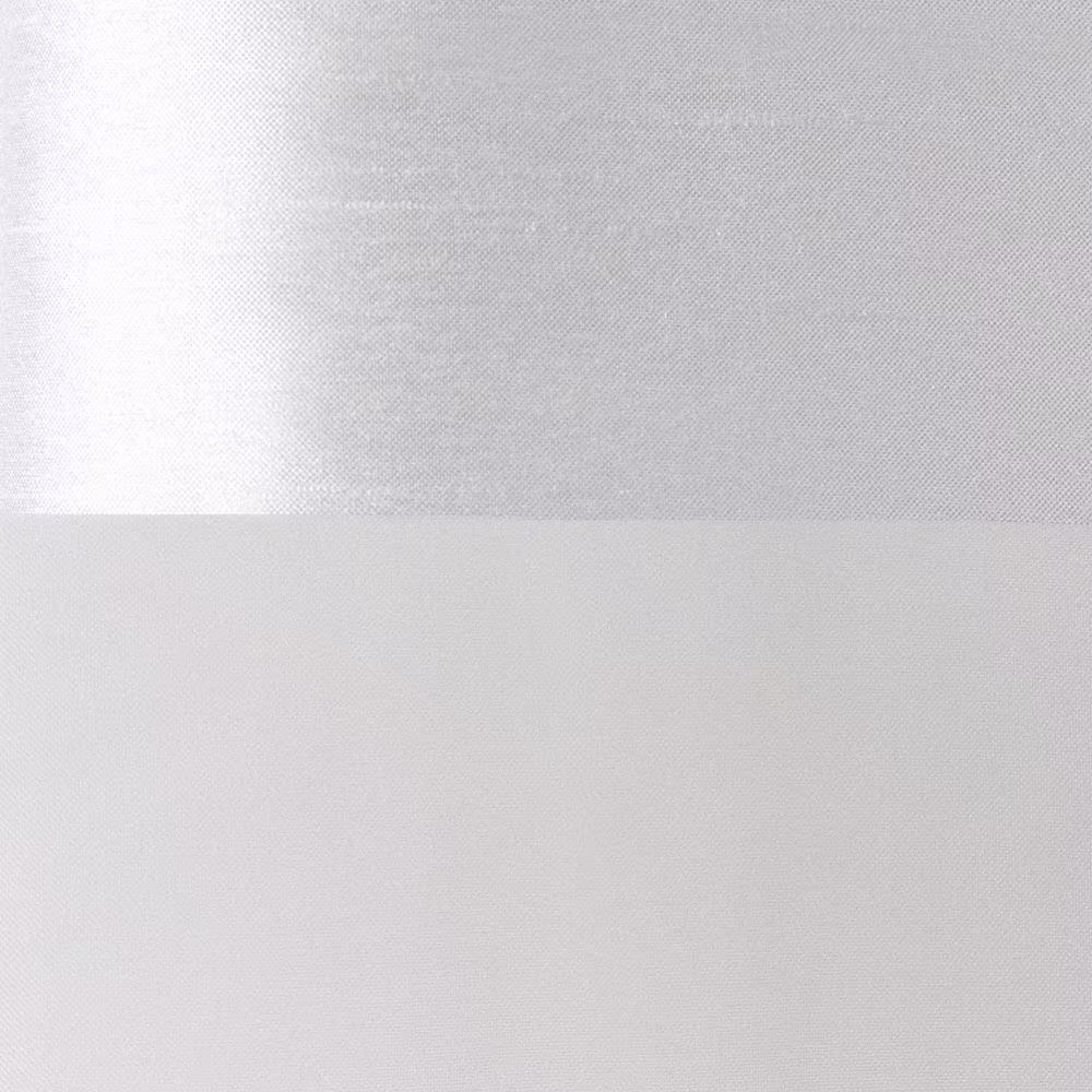EXCLUSIVE HOME Navaro Winter White Stripe Sheer Grommet Top Curtain, 54 in. W x 96 in. L (Set of 2)
