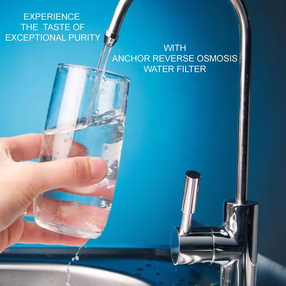ANCHOR WATER FILTERS Ultra Series 6-Stage Alkaline Mineral Reverse Osmosis Water Purification System - Under Sink Water Filter - 100 GPD