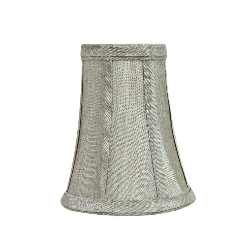 Aspen Creative Corporation 4 in. x 5 in. Silver Grey Bell Lamp Shade (6-Pack)