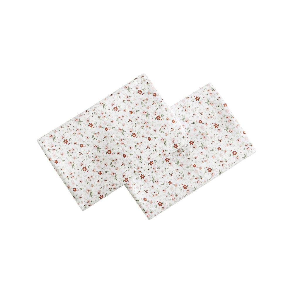 Laura Ashley Evie 2-Piece Pink Cotton Standard Pillowcase Pair