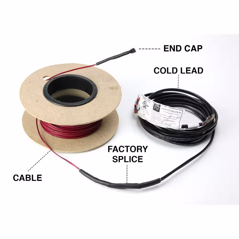 WarmlyYours TempZone 50 ft. Cable System with Heat Membrane and Touch Screen Thermostat (Covers 15.6 Sq. Ft)