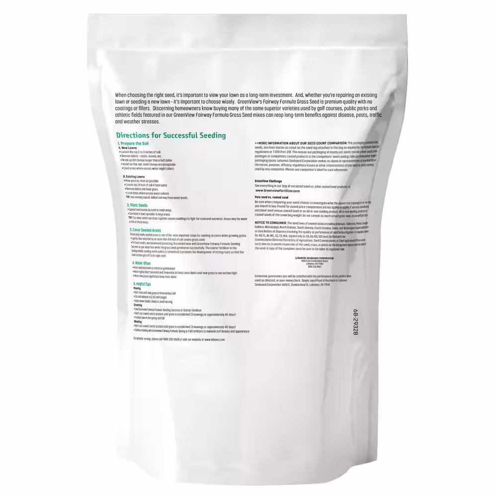 GreenView 3 lbs. Fairway Formula Grass Seed Kentucky Bluegrass Blend