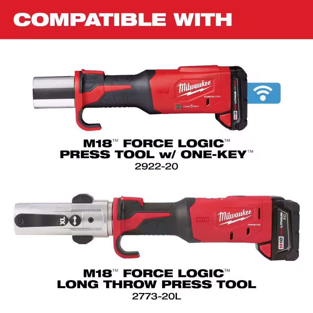 Milwaukee M18 1/2 in. - 1 in. Black Iron Press Tool Jaw Kit