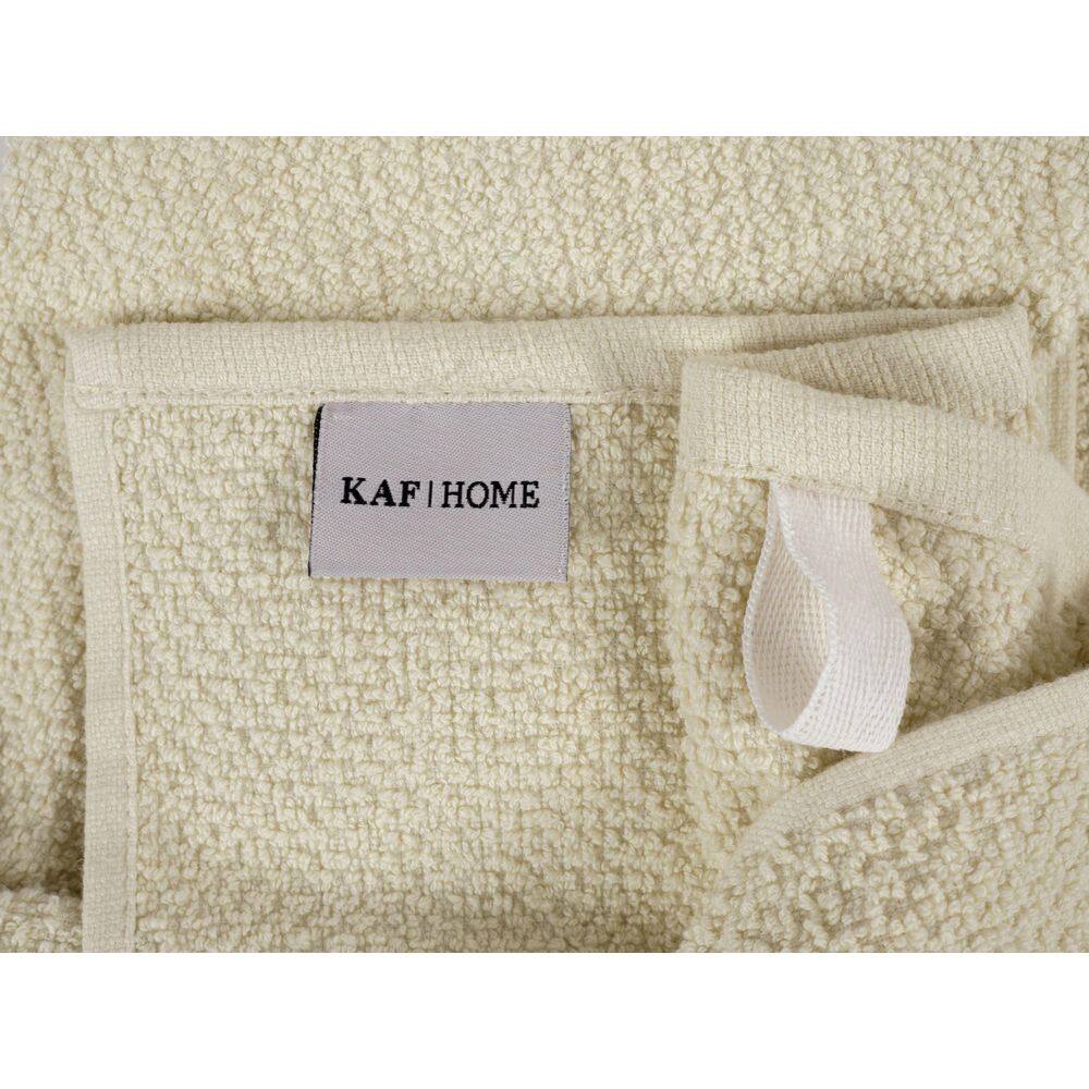 None Set of 4 Deluxe Popcorn Terry Kitchen Towels, 20 x 30 in., 100% Cotton Kitchen Dish Towels, Alabaster