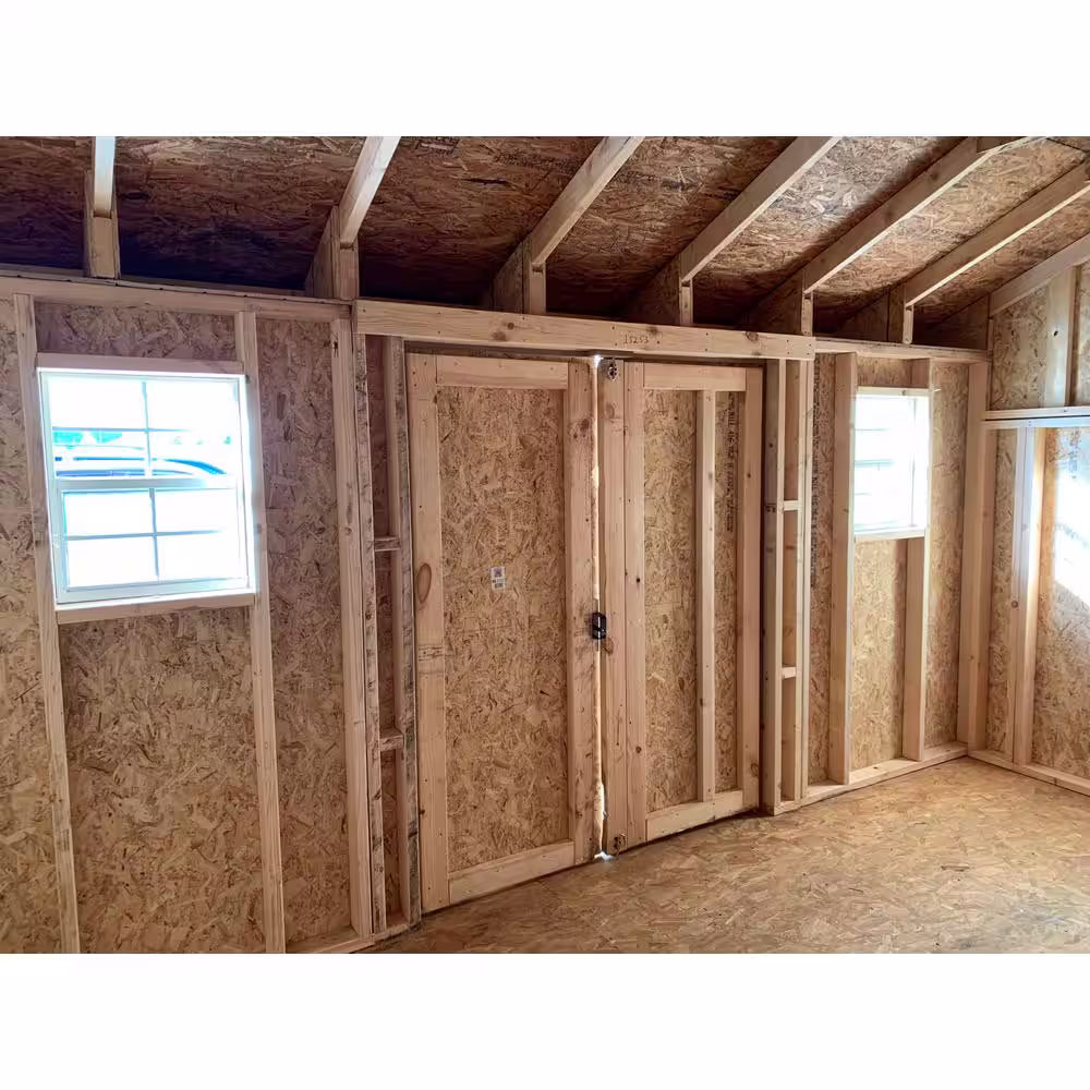 LITTLE COTTAGE CO. Classic Saltbox 12 ft. x 12 ft. Wood Storage Building DIY Kit with Floor