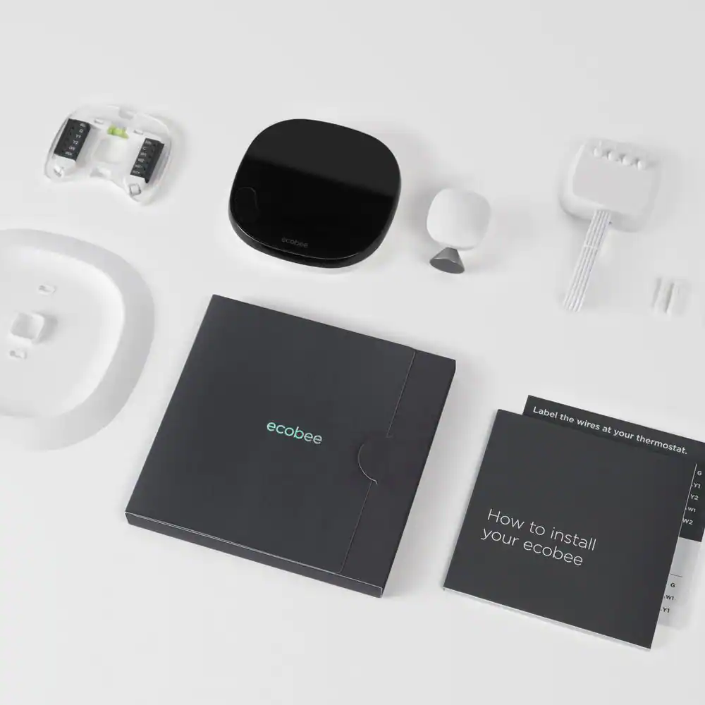 ecobee Smart Thermostat with Voice Control with Smart Sensor Siri, Alexa, Google Assistant - Smart Thermostat for Home