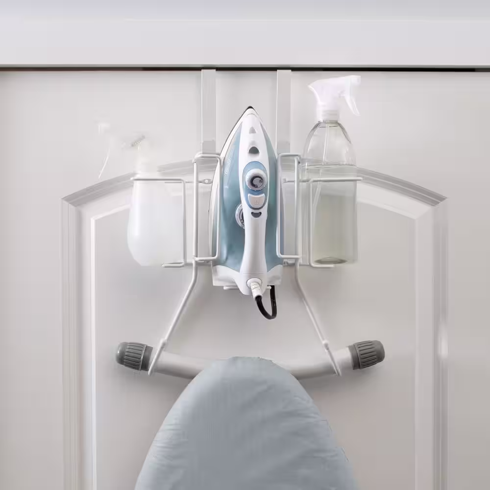 ORGANIZE IT ALL Over the Door Iron Caddy with Board Holder