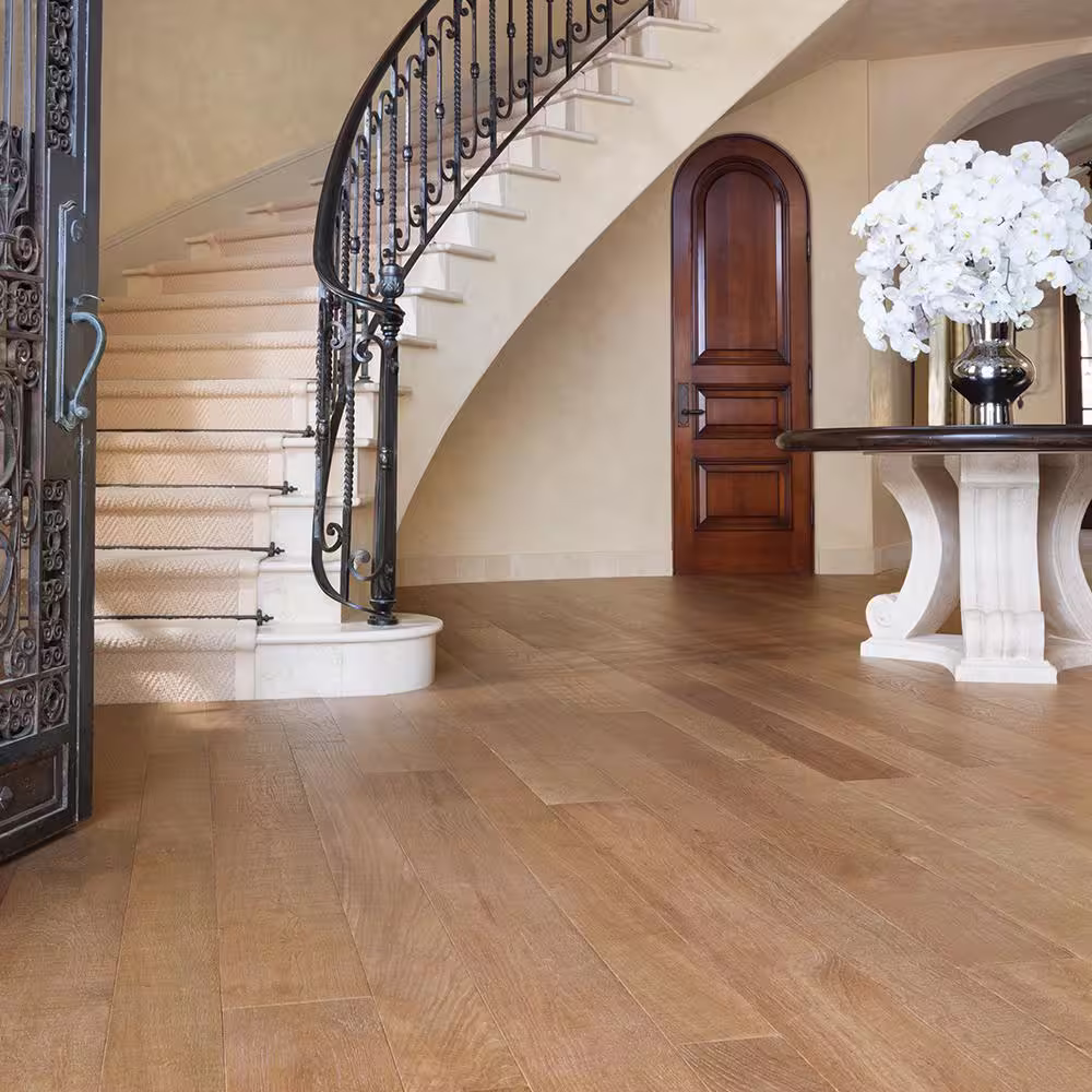 Malibu Wide Plank Montara French Oak 3/8 in. T x 4 & 6 in. W Water Resistant Distressed Engineered Hardwood Flooring (793.9 sqft/pallet)