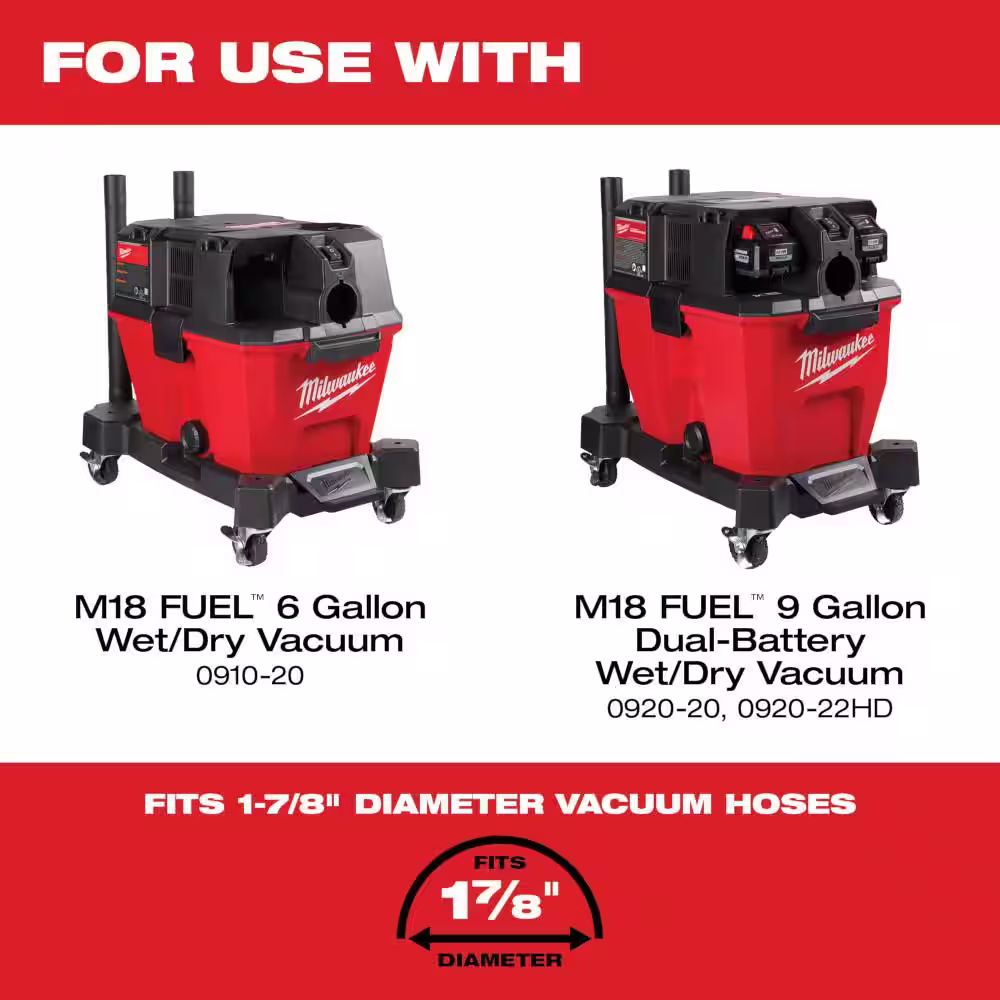 Milwaukee 1-7/8 in. Wet Floor Nozzle Attachment for Wet/Dry Shop Vacuums (1-Piece)